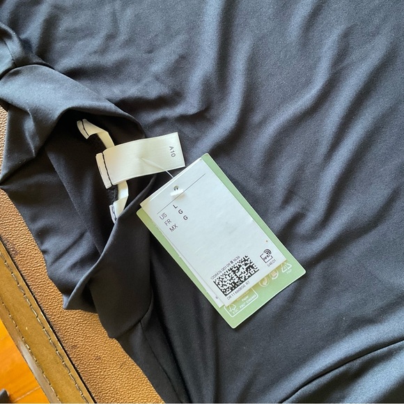 H&M NWT Black Mock Neck Long Sleeve Dress - Picture 4 of 8